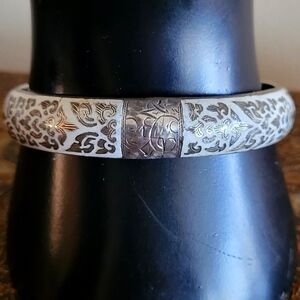 Siam Thai sterling enameled bangle